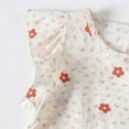 thumbnail image 5 of Spazoro Toddler Girls A-Line Dress, Sleeveless Floral Print 2025 New Style Crew Neck Summer Dresses for Child Girls Beige Size 14 T, 5 of 7