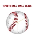 thumbnail image 2 of home appearance Round mute clock wall decoration baseball wall clock Decoration & Hangs, 2 of 8
