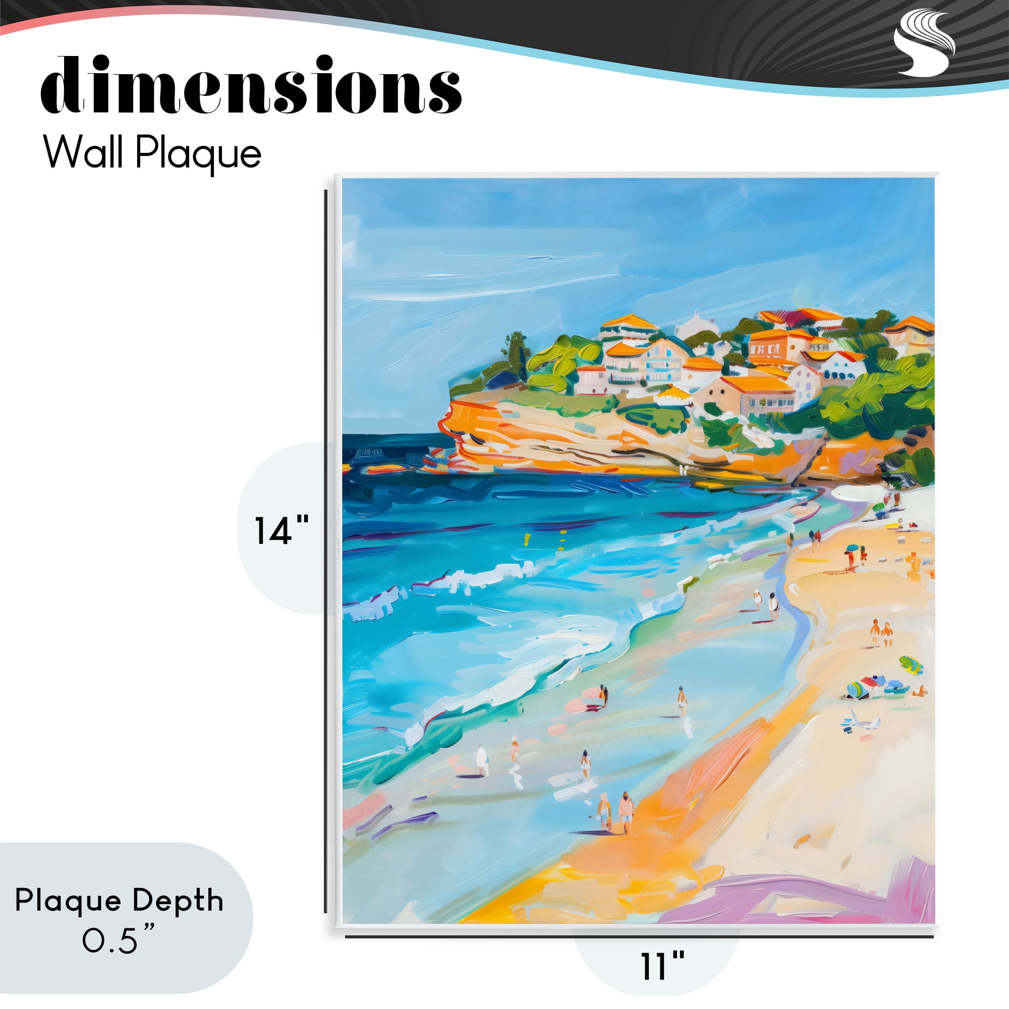 Stupell Industries Bondi Beach Cove Wall Plaque Art, design by The Prints Vibe