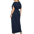 thumbnail image 2 of Versatile Maxi Dress for Women Perfect for Formal Events Cocktail Parties and Evening Wear Deep Blue XL, 2 of 3