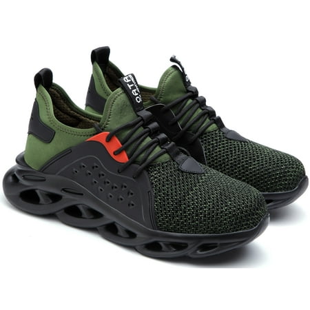 Steel Toe Work Shoes for Men Women Nonslip Industrial Sneakers Unisex Anti-pierce Construction Safety Shoes Lightweight Sports Shoes