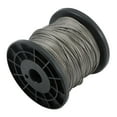 thumbnail image 2 of ALL-CARB 7 x 7 Strand Construction 328FT 1/16 Inch Stainless Steel Wire Rope with 150 Sleeves Fit for Hanging Items and Building Fences, 2 of 7