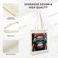 thumbnail image 5 of COMIO  Canvas Tote Bag Graphic (Rock Ape) , Casual Tote Bag for Women Reusable Grocery Bag for Work School Gym Shopping, 5 of 8