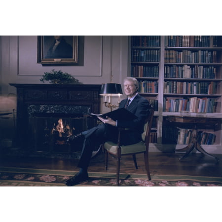 President Jimmy Carter At The White House Holding A Fireside Chat To Appeal For Public Support For The Panama Canal Treaty Which Was Successfully Ratified By The Senate A Few Month Later Feb 1 1978