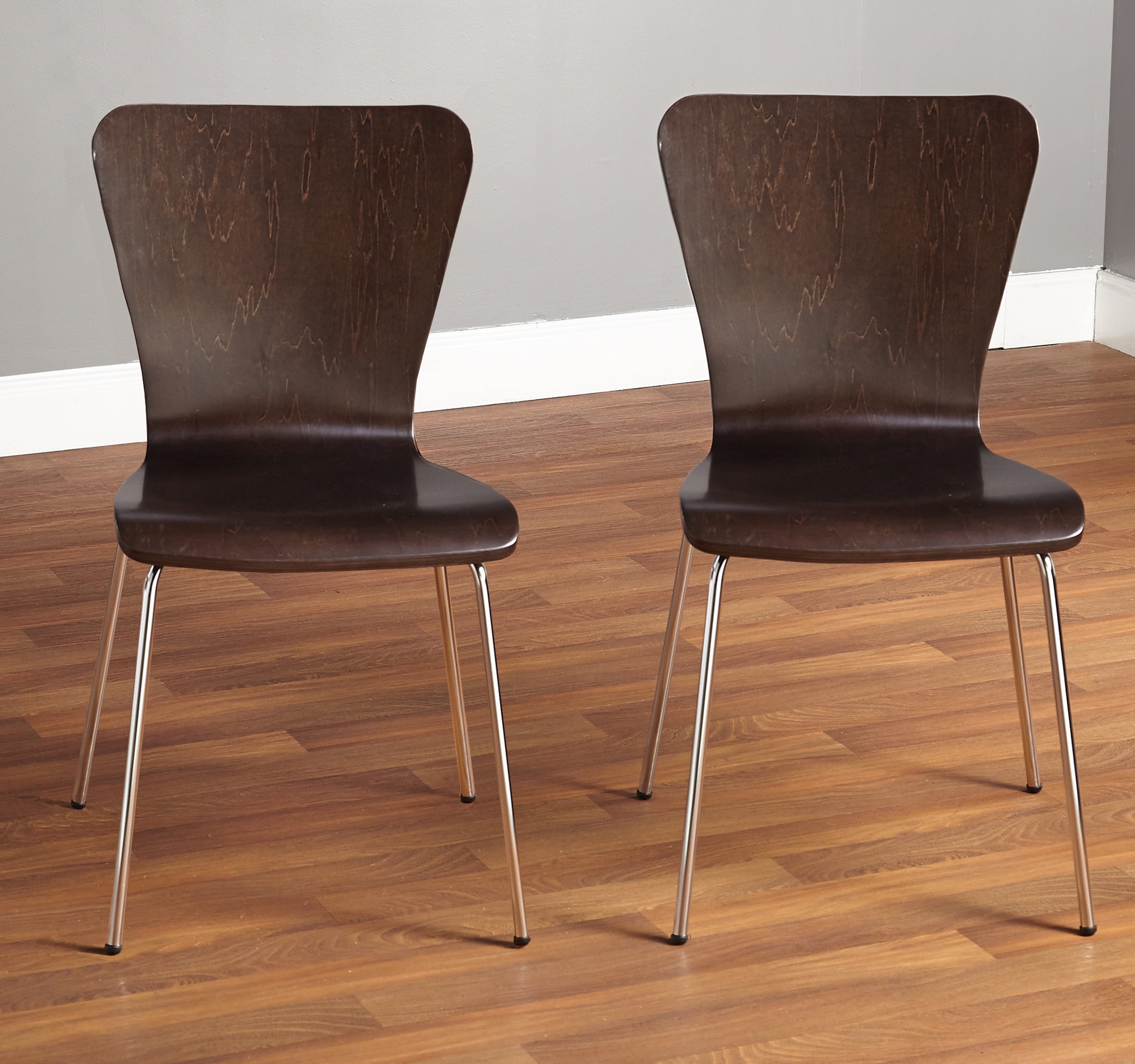 Pisa Bentwood Chair, Set of 2, Espresso