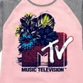 thumbnail image 3 of MTV Logo - Americana Tropic - Toddler And Youth Girls Raglan Graphic T-Shirt, 3 of 5