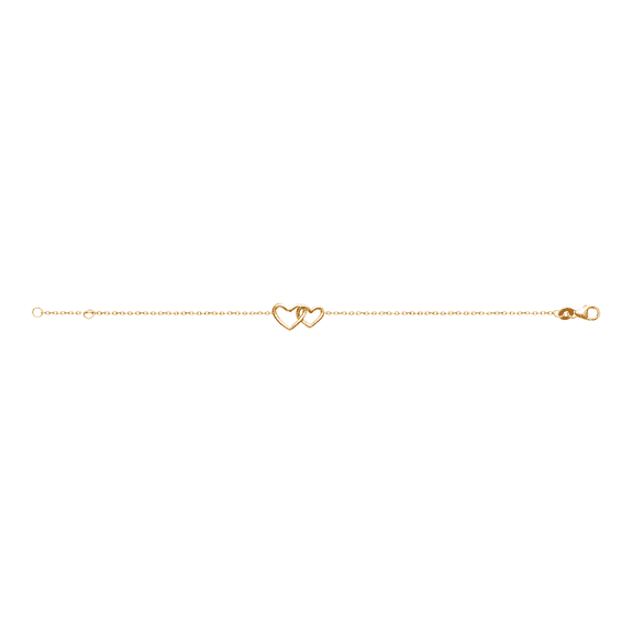 Mystigrey Sister Love 18K Gold Plated Bracelet for Women and Girls