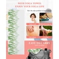 thumbnail image 5 of Green Forest Yoga Towel for Hot Yoga Non Slip, Contemporary Silhouette Abstract Art Yoga Mat Towel Absorbent Yoga Sweat Towels Microfiber Hot Yoga Blanket for Bikram Pilates 26"x70", 5 of 7