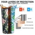 thumbnail image 3 of Pioneer Flower 10oz Tumblers Stainless Steel Tumbler with Lid and Straw,Vacuum Insulated Double Wall Travel Tumbler Cups with Cleaning Brush for Coffee, Tea, 3 of 4