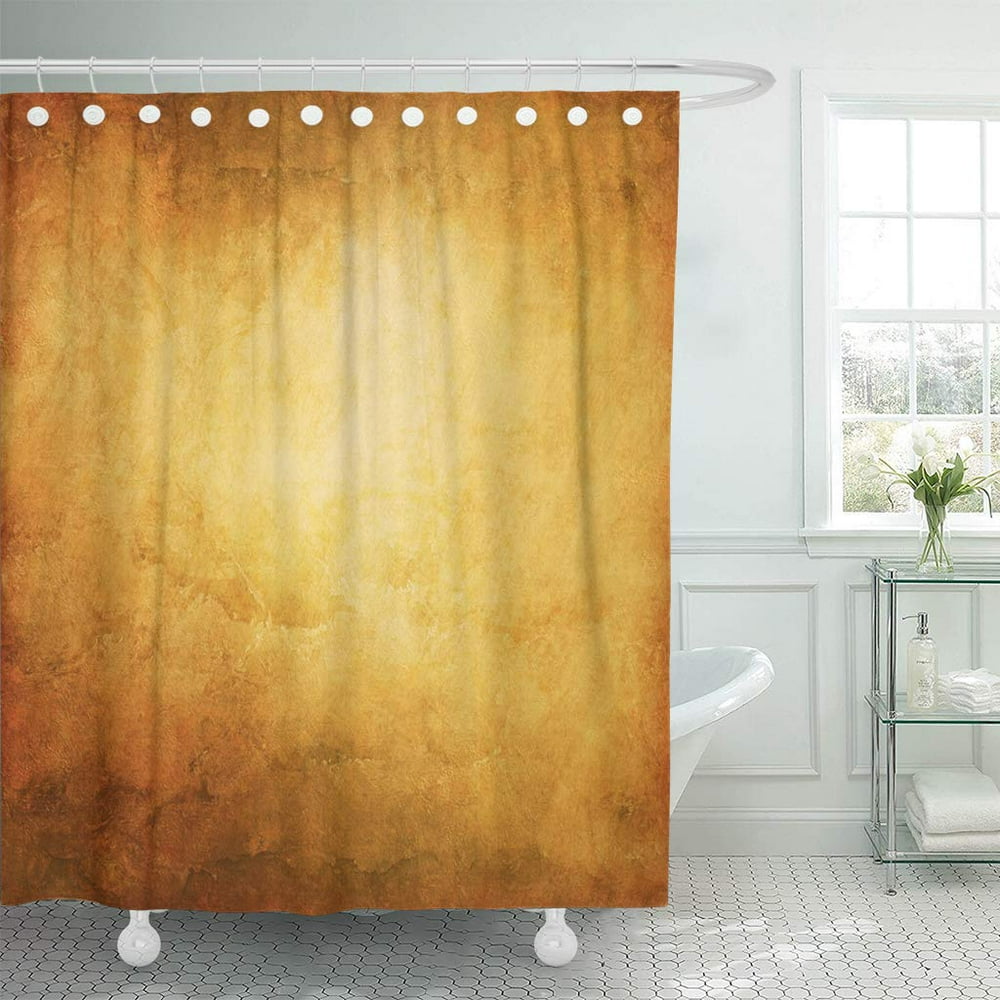 KSADK Orange Gold Golden Yellow Copper Old Rust Metal Luxury Mottled