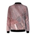 thumbnail image 4 of Chaquetas y abrigos casuales sin capucha de manga larga para mujer, chaqueta tipo cárdigan con bolsillo estampado, chaqueta con cremallera, abrigo casual de manga larga, abrigo de poliéster para mujer, 4 of 5