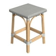 thumbnail image 2 of Butler Specialty Company Riviera Square 24"H  Rattan Counter Stool - Gray/White, 2 of 7
