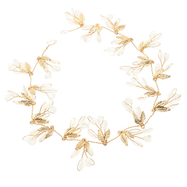unbranded Accesorios Dorados Para Con Hojas De Aleación Y Para Novias