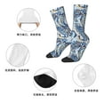 thumbnail image 5 of Honeii Paisley Floral Branches Print Adult Socks,Crew Socks,Casual Calf Socks,Daily Wear Socks for Men & Women, Perfect for Sports, Casual and Everyday Use, 5 of 6