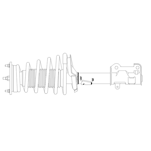 GSP 883280 Front Right Suspension Strut and Coil Spring Assembly Compatible with Chevrolet 16-24 Malibu