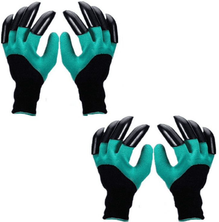 NEW Garden Genie Style Gloves Unisex 1 Size Built in Claws for Digging Planting 