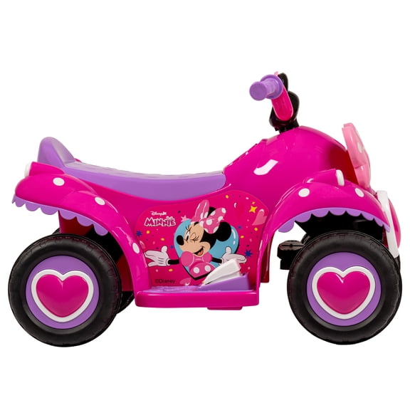 Huffy 6V Disney Minnie Mouse Ride-On Quad, Ages 1.5-3, Toddlers/Kids, Pink