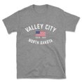 thumbnail image 1 of Valley City North Dakota Patriot Men's Cotton T-Shirt, 1 of 1