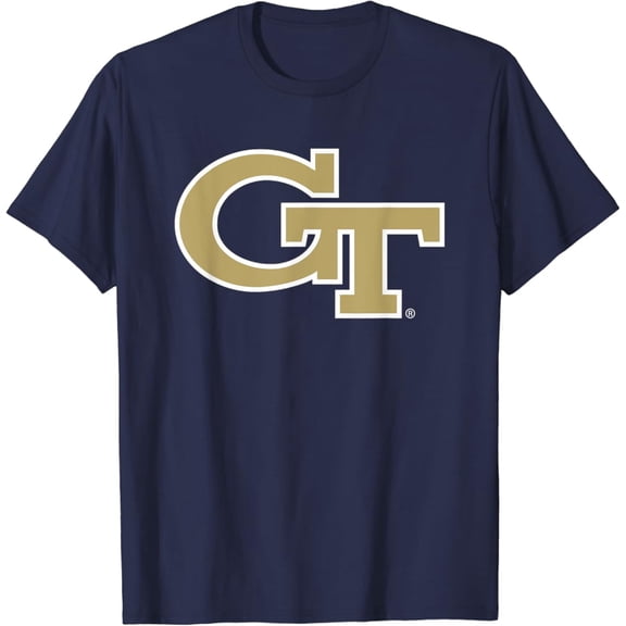 Georgia Tech Yellow Jackets Iconic T-Shirt NAVY Unisex S-5XL Hot Trending Shirt, Vintage Birthday Gift