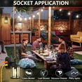 thumbnail image 3 of Aiwen Antique Lantern Wall Sconce Metal Retro Exterior Wall Lamp Porch Light Fixture, 3 of 10