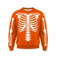 thumbnail image 4 of Afdoent Sweatshirts for Men Halloween Skeleton Print Sweatshirt Casual Crewneck Long Sleeve Pullover Comfortable for Holiday Party, 4 of 4