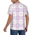 thumbnail image 5 of Haiem Hip Hop Hipster Baseball Jersey Button Down Shirts Sports Uniforms Men Women Jersey(Floral Purple Buffalo Plaid,Small), 5 of 9