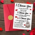 thumbnail image 4 of Tarjeta de San Valentín Smithtuy I Choose You Romantic Love, 4 of 6