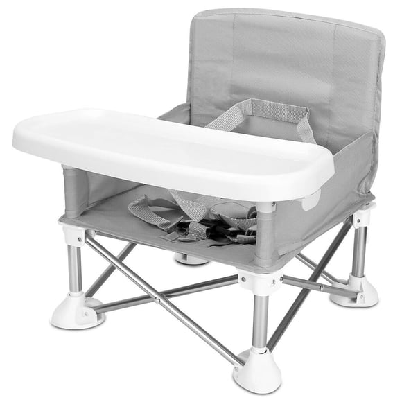 Silla Periquera Plegable Portátil Aquila Baby Gris Easy Fold