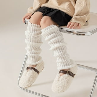 Xiulive Pack of 5 Kids Leg Warmers Knitted Leg Warmers Loose Socks