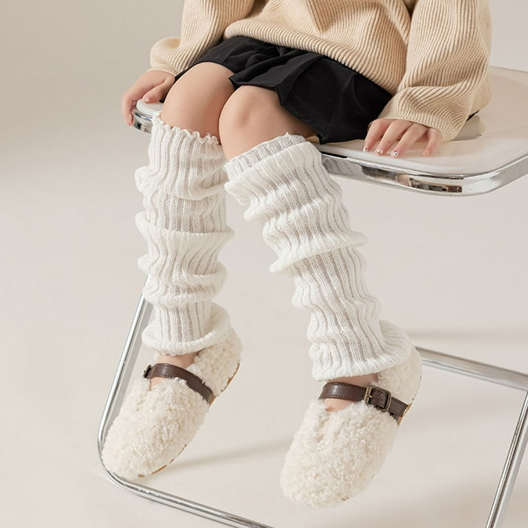 2025 Leg Warmers Knitted Girls Size 2 Socks Leg Warmers Loose