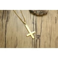 thumbnail image 4 of Inverted Cross Necklace, Stainless Steel Gold Cross of Saint Peter Pendant Necklace, 4 of 7