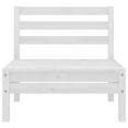 thumbnail image 2 of vidaXL 4 Piece Garden Lounge Set White Solid Pinewood, 2 of 5