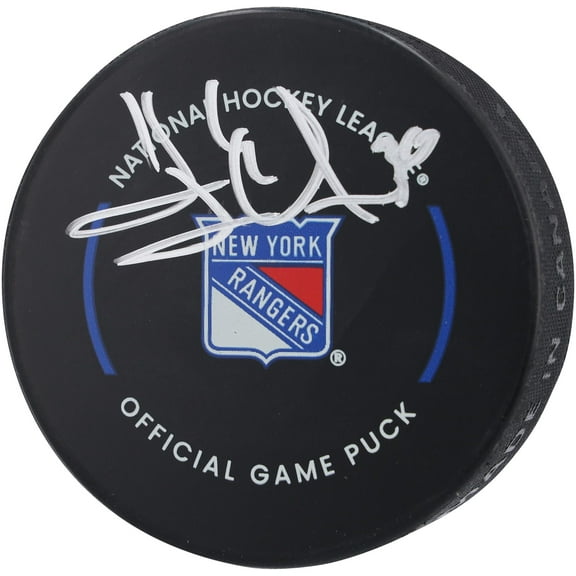 Henrik Lundqvist New York Rangers Autographed Official Game Puck - Fanatics Authentic Certified