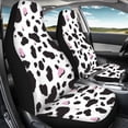 thumbnail image 4 of XYZCANDO Set of 2 Auto Seat Covers Set for Interior Car Seat Covers Protector Decorative, SUV Van Sedan Car Front Seat Covers, Cowhide Pattern, 4 of 10