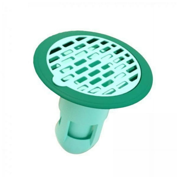 jifeng 5xBathroom Insert Floor Drain Round Anti-Odor Floor Drain for Bathtub Bathroom Green