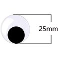 thumbnail image 2 of CPDD 25mm Black Googly Wiggle Eyes 100PCS With Self-adhesive for DIY Handmade Crafts Decorations 25MM????100PCS, 2 of 2