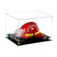 thumbnail image 2 of Better Display Cases Versatile Clear Acrylic Display Case - Large Rectangle Box with Green Risers and Black Base 18" x 14" x 12" (V60), 2 of 8