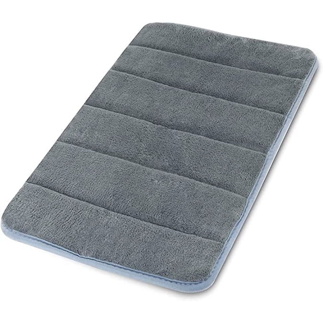 1 alfombra de baño antideslizante suave (40 x 60 cm, gris) oso de fresa Electrónica