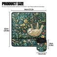 thumbnail image 5 of HELLHERO Sloth Floral Pattern Design Sewing Machine Pad Sewing Accessories Removable Storage Bag Foldable to Keep Sewing Accessories for Most Sewing Machines, 5 of 5