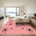 thumbnail image 3 of ODIKA 4'x6' Machine Washable Non-Slip Area Rug, Graphic Pink High Traffic Rug with Pad, Pink, 1037261, 3 of 8