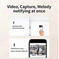 thumbnail image 2 of Smart Wireless DoorBell WiFi Intelligent Visual Remote Video Doorbell, 2 of 5