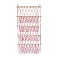 thumbnail image 3 of Hanging Organizer Plush Toy Storage Bedroom Books Stuffed Animal Net Hammock Pink, 3 of 8
