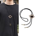 thumbnail image 2 of Ywmsfl Elegant Tie with Wolf Stone Pendant Carved Necktie Western Necklace Cool Tie Western Costume, 2 of 12