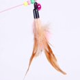 thumbnail image 5 of Juguete para gatos, juguete para gatos, pluma de alambre de acero, palo interactivo para gatos, varita de entrenamiento, juguetes con cuentas y campanas (paquete de 2), 5 of 5
