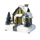 thumbnail image 1 of Adorno navideño brillante Figuras de casa con escena de nieve de resina colorida, 1 of 5