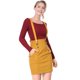 thumbnail image 1 of Falda de Tirantes Rectos Allegra K Día de San Patricio Alta de Cintura Traje de Navidad Amarillo XS, 1 of 6