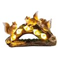 thumbnail image 1 of Estatua de ardilla de jardín, linda estatua en forma de animal con LED solar, figura impermeable para jardín al aire libre, para patio, césped, jardín, decoración de fiesta de inauguración, 1 of 8