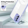 thumbnail image 5 of SaniMore for Samsung Galaxy A73 5G Case Slim Transparent [Not Yellowing Technology], Rugged PC & TPU Bumpers Built-in Detachable Lens Protector Shockproof Protective Cover, Purple, 5 of 7