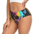 thumbnail image 2 of Balery Neon Gothic Skull Moon Ropa Interior de Algodón para Mujer con Dibujo – Braguitas Cómodas y Elásticas, Estilo Clásico-X-Small, 2 of 6