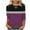 Purple, variant on Cilsoka 3/4 Sleeve T Shirts for Women V Neck T Shirts for Women Loose Fit Womens 3/4 Sleeve T Shirts V Neck Basic Tees for Women Plus Long Sleeve Shirts for Women Plus Size Dressy My Orders